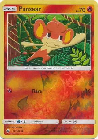 Burning Shadows Pansear #22/147 reverse holo